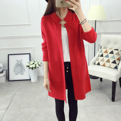 Sweater women 2018 autumn&winter long knitted cardigan Korean hot style stand-up collar womens coat
Sweater women 2018 autumn&winter long knitted cardigan Korean hot style stand-up collar womens coat