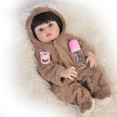 Handmade Fiber Hair Girl Doll Full Silicone Vinyl Reborn Dolls 23 Babies Wear Pink Rompers Can Bathe Designed For Child Toys
Handmade Fiber Hair Girl Doll Full Silicone Vinyl Reborn Dolls 23 Babies Wear Pink Rompers Can Bathe Designed For Child Toys