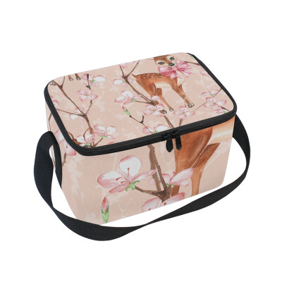ALAZA Lunch Box Insulated Cherry Blossom And Fawns Lunch Bag Large Cooler Tote Bag for Men Women
ALAZA Lunch Box Insulated Cherry Blossom And Fawns Lunch Bag Large Cooler Tote Bag for Men Women