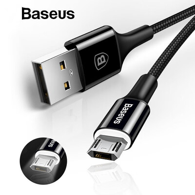 Baseus LED 2A Micro Reversible USB Cable for Samsung S7 Note 4 Xiaomi Phone fast Charging&Data Transfer
Baseus LED 2A Micro Reversible USB Cable for Samsung S7 Note 4 Xiaomi Phone fast Charging&Data Transfer