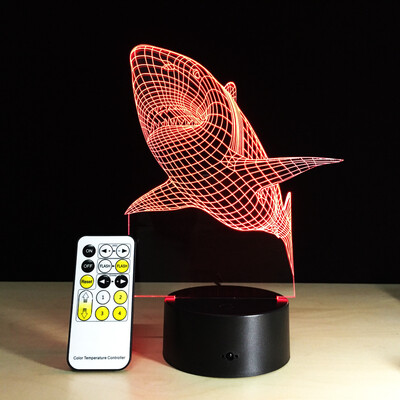 Yeduo shark Tooth 3D Led Night Light Acrylic Colorful Kids Baby Bedroom Usb Table Lamp Gift for Birthday Christmas
Yeduo shark Tooth 3D Led Night Light Acrylic Colorful Kids Baby Bedroom Usb Table Lamp Gift for Birthday Christmas