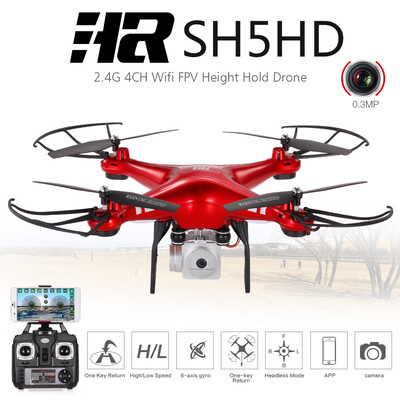 Original HR SH5HD 24G 4CH 1080P Camera Wifi FPV Drone Height Hold Headless Mode One Key Return RC Quadcopter
Original HR SH5HD 24G 4CH 1080P Camera Wifi FPV Drone Height Hold Headless Mode One Key Return RC Quadcopter