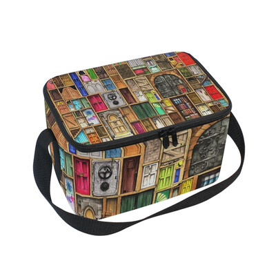 ALAZA Lunch Box Insulated Lunch Bag Large Cooler Tote Bag Colorful Door for Men Women Girls Boys
ALAZA Lunch Box Insulated Lunch Bag Large Cooler Tote Bag Colorful Door for Men Women Girls Boys