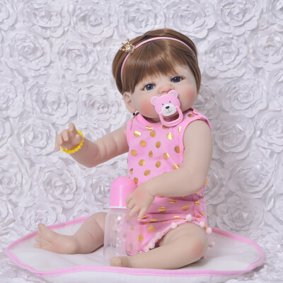 23 57 cm Wholesale Reborn Girl Doll Full Silicone Body Realistic Baby Doll Toy For Children Birthday Gift Best Playmate
23 57 cm Wholesale Reborn Girl Doll Full Silicone Body Realistic Baby Doll Toy For Children Birthday Gift Best Playmate