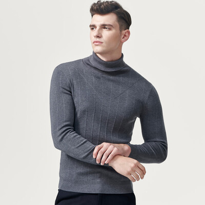 Seven wolf sweaters autumn mens youth fashion casual solid color jacquard high lapel wool blend sweater 003 medium gray 16548AM
Seven wolf sweaters autumn mens youth fashion casual solid color jacquard high lapel wool blend sweater 003 medium gray 16548AM