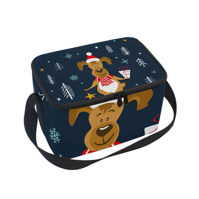 ALAZA Lunch Box Insulated Lunch Bag Large Cooler Cute Dog In The Night Woodland Tote Bag
ALAZA Lunch Box Insulated Lunch Bag Large Cooler Cute Dog In The Night Woodland Tote Bag