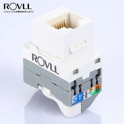 Rover ROVLL network module super five non-shielded free module engineering grade 50U gold-plated network cable network connector RVCAT5E008
Rover ROVLL network module super five non-shielded free module engineering grade 50U gold-plated network cable network connector RVCAT5E008