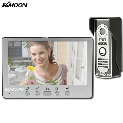 KKmoon® 7 Wired Video Door Phone System Visual Intercom Doorbell Alloy Panel with 1800x480 Indoor Monitor 1700TVL Outdoor Cam
KKmoon® 7 Wired Video Door Phone System Visual Intercom Doorbell Alloy Panel with 1800x480 Indoor Monitor 1700TVL Outdoor Cam