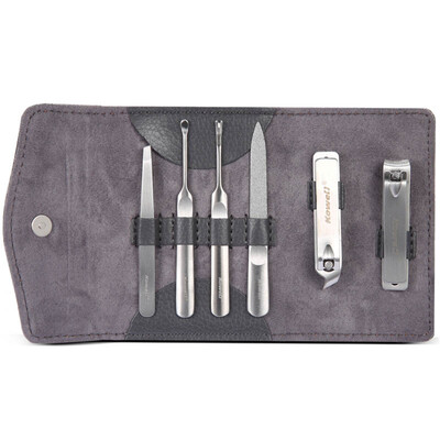 Korea Kowell Han Kewei Stainless Steel Nail Clipper Set Splash Nail Clip Personal Care Repair Capacity Combination 6 Pieces KB601 Gray
Korea Kowell Han Kewei Stainless Steel Nail Clipper Set Splash Nail Clip Personal Care Repair Capacity Combination 6 Pieces KB601 Gray