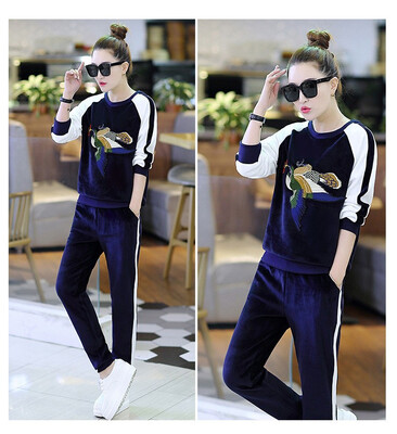 sport suit of golden fleece 2018 autumn wear new womens fashion slim&embroidery long-sleeved head sweater sportswear
sport suit of golden fleece 2018 autumn wear new womens fashion slim&embroidery long-sleeved head sweater sportswear