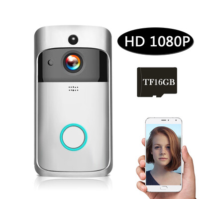 WiFi Smart Wireless Security DoorBell Smart HD 1080P Visual Intercom Recording Video Door Phone Remote Home Monitoring Night Visio
WiFi Smart Wireless Security DoorBell Smart HD 1080P Visual Intercom Recording Video Door Phone Remote Home Monitoring Night Visio