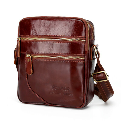 Men Crossbody Bags Vintage Shoulder bag Cowhide Double Zipper Travel Small bags Man
Men Crossbody Bags Vintage Shoulder bag Cowhide Double Zipper Travel Small bags Man
