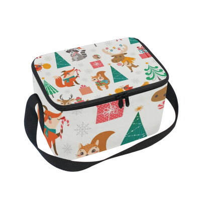 ALAZA Lunch Box Insulated Lunch Bag Large Cooler Christmas Woodland Pattern Tote Bag
ALAZA Lunch Box Insulated Lunch Bag Large Cooler Christmas Woodland Pattern Tote Bag