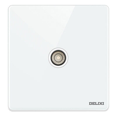 Delixi DELIXI switch socket panel cable TV TV socket porcelain white color glass plate
Delixi DELIXI switch socket panel cable TV TV socket porcelain white color glass plate