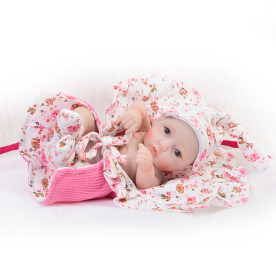 Handmade 11 Inch Lifelike Reborn Girl Baby Doll Full Silicone Vinyl Realistic Newborn Babies With Clothes Kids Birthday Gift
Handmade 11 Inch Lifelike Reborn Girl Baby Doll Full Silicone Vinyl Realistic Newborn Babies With Clothes Kids Birthday Gift
