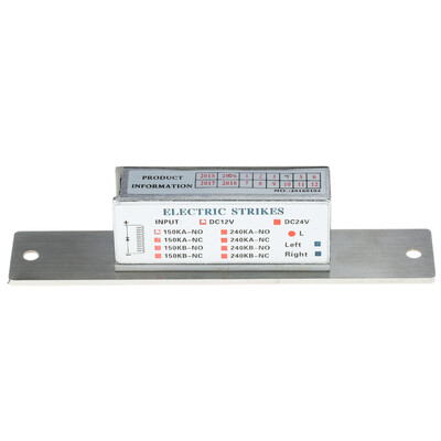 150KG330lb DC12V Electric Strike Lock Fail Secure NO Power-on Unlock Anti Backlash Diode for Door Entry Access Control System
150KG330lb DC12V Electric Strike Lock Fail Secure NO Power-on Unlock Anti Backlash Diode for Door Entry Access Control System