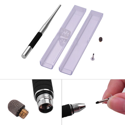 2-in-1 Capacitive Stylus Pen High Precision with Fiber Tip&Disc Tip Metal TouchScreen Pen for Cell Phone Tablet Laptop Writing
2-in-1 Capacitive Stylus Pen High Precision with Fiber Tip&Disc Tip Metal TouchScreen Pen for Cell Phone Tablet Laptop Writing