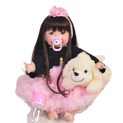22 Inch Lifelike Reborn Baby Doll Soft Silicone Vinyl Princess Girl Doll Baby Reborn Bonecas Kids Xmas Gift Best Playmate
22 Inch Lifelike Reborn Baby Doll Soft Silicone Vinyl Princess Girl Doll Baby Reborn Bonecas Kids Xmas Gift Best Playmate
