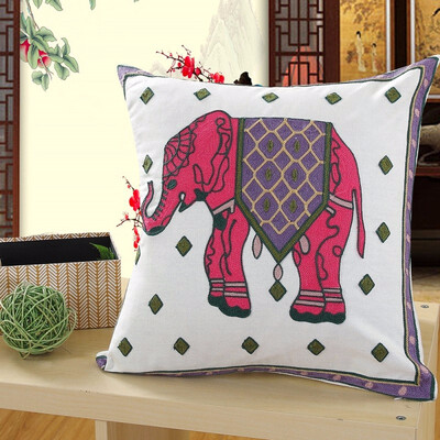 Embroidery Cushion Cover Elephant Flower Pattern Cotton Pillow Home Decor Sofa Bed Decor Decorative Pillowcase 4545 cm
Embroidery Cushion Cover Elephant Flower Pattern Cotton Pillow Home Decor Sofa Bed Decor Decorative Pillowcase 4545 cm