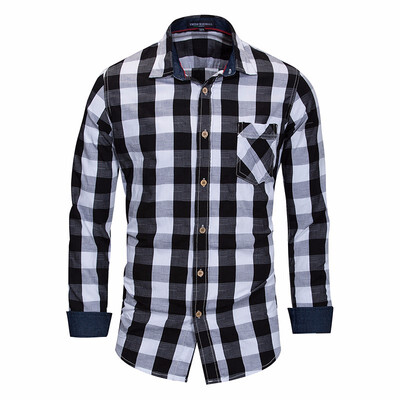 Mens Plaid Shirt 100 Cotton Long Sleeve Casual Fashion Social Business Style Dress Shirts
Mens Plaid Shirt 100 Cotton Long Sleeve Casual Fashion Social Business Style Dress Shirts