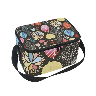 ALAZA Insulated Lunch Box Colorful Leaves Flowers Lunch Bag for Men Women Portable Tote Bag Cooler Bag
ALAZA Insulated Lunch Box Colorful Leaves Flowers Lunch Bag for Men Women Portable Tote Bag Cooler Bag
