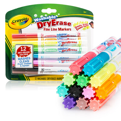 Crayola Crayola 12 color easy to wipe whiteboard watercolor pen childrens drawing board with brush 98-5912
Crayola Crayola 12 color easy to wipe whiteboard watercolor pen childrens drawing board with brush 98-5912