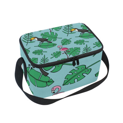ALAZA Lunch Box Insulated Flamingo Leaf Lunch Bag Large Cooler Tote Bagfor Men Women
ALAZA Lunch Box Insulated Flamingo Leaf Lunch Bag Large Cooler Tote Bagfor Men Women