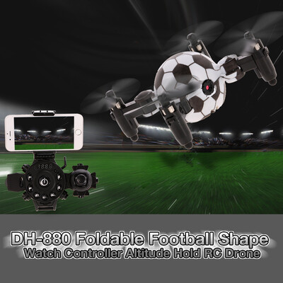 KANDY TOYS DH-880 03MP Wifi FPV Foldable Football Shape Watch Controller Altitude Hold RC Drone
KANDY TOYS DH-880 03MP Wifi FPV Foldable Football Shape Watch Controller Altitude Hold RC Drone