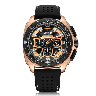 MEGIR Fashion Sport Silicone Men Watches 3ATM Water-resistant Quartz Luminous Man Wristwatch Relogio Musculino Chronograph Calenda
MEGIR Fashion Sport Silicone Men Watches 3ATM Water-resistant Quartz Luminous Man Wristwatch Relogio Musculino Chronograph Calenda