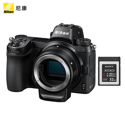 Nikon Z6 full frame micro single digital camera body with FTZ bayonet adapter XQD 32G memory card
Nikon Z6 full frame micro single digital camera body with FTZ bayonet adapter XQD 32G memory card