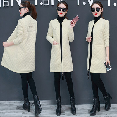 Long section thick cotton coat female down cotton padded cotton baseball uniform coat gold velvet jacket 90321
Long section thick cotton coat female down cotton padded cotton baseball uniform coat gold velvet jacket 90321