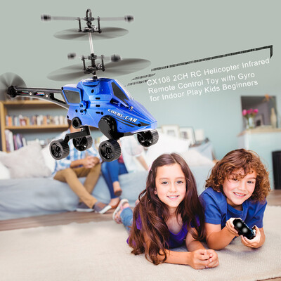 CX108 2CH RC Helicopter Infrared Remote Control Toy with Gyro for Indoor Play Kids Beginners
CX108 2CH RC Helicopter Infrared Remote Control Toy with Gyro for Indoor Play Kids Beginners