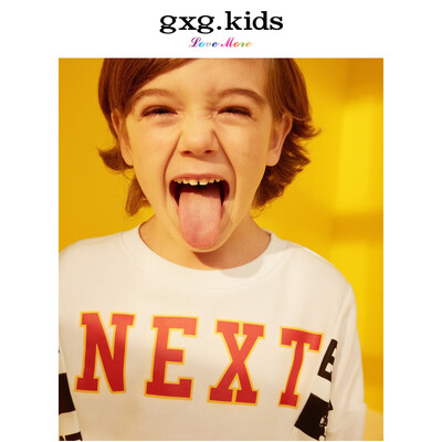 Gxg kids childrens clothing 2019 spring new white fashion jacket letter printing boy sweater baby shirt A18131107 white 140
Gxg kids childrens clothing 2019 spring new white fashion jacket letter printing boy sweater baby shirt A18131107 white 140