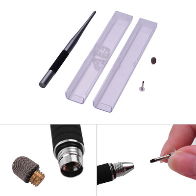 2-in-1 Capacitive Stylus Pen High Precision with Fiber Tip&Disc Tip Metal TouchScreen Pen for Cell Phone Tablet Laptop Writing
2-in-1 Capacitive Stylus Pen High Precision with Fiber Tip&Disc Tip Metal TouchScreen Pen for Cell Phone Tablet Laptop Writing