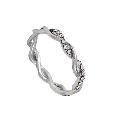Women Exquisite Twist Ring Classical Alloy Bride Twisting Ring Attractive Full Diamond Finger Ring For Woman Girl Gift
Women Exquisite Twist Ring Classical Alloy Bride Twisting Ring Attractive Full Diamond Finger Ring For Woman Girl Gift