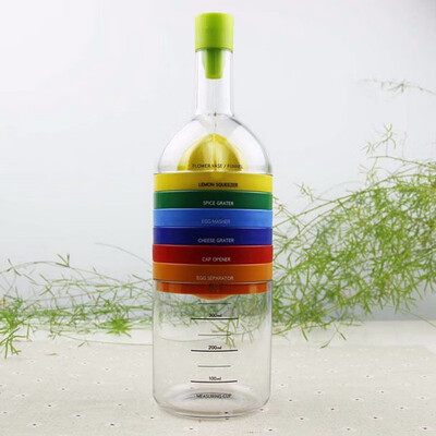 8-in-1 Bottle Shape Multifunction Kitchen Helper Tools Grater Juicer Grinder Funnel Measuring Bottle set Kitchenware Gadgets
8-in-1 Bottle Shape Multifunction Kitchen Helper Tools Grater Juicer Grinder Funnel Measuring Bottle set Kitchenware Gadgets