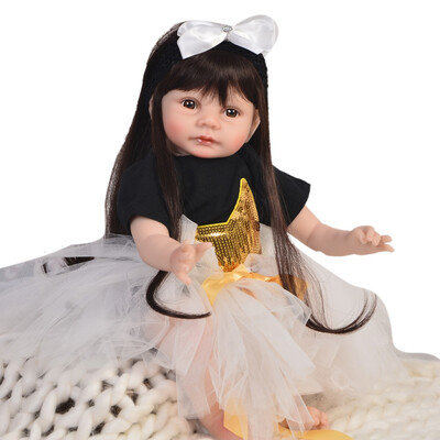 Soft Silicone Reborn Baby Alive Doll 22 55 cm Cute Reborn Doll Toy With Long Hair Toddler Christmas Birthday Gifts
Soft Silicone Reborn Baby Alive Doll 22 55 cm Cute Reborn Doll Toy With Long Hair Toddler Christmas Birthday Gifts