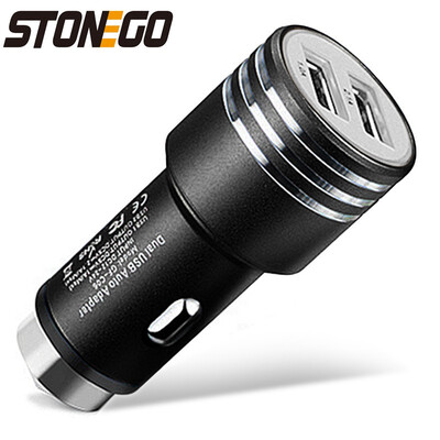 STONEGO Car Charger Adapter 21A Dual USB Ports Quick Charge Adapter with Car Escape Emergency Circular Metal Safety Hammer
STONEGO Car Charger Adapter 21A Dual USB Ports Quick Charge Adapter with Car Escape Emergency Circular Metal Safety Hammer