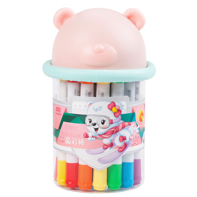 True color TRUECOLOR 18 color barrel students can wash crystal color stick children rotating oil pastels crayon painting pen
True color TRUECOLOR 18 color barrel students can wash crystal color stick children rotating oil pastels crayon painting pen