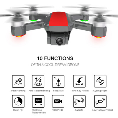 DREAM 5GHz GPSGLONASS Optical Flow Positioning 1080P Camera FPV Altitude Hold RC Quadcopter
DREAM 5GHz GPSGLONASS Optical Flow Positioning 1080P Camera FPV Altitude Hold RC Quadcopter