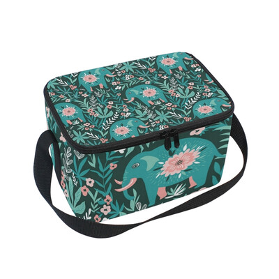 ALAZA Insulated Lunch Box Flower Elephant Lunch Bag for Men Women Portable Tote Bag Cooler Bag
ALAZA Insulated Lunch Box Flower Elephant Lunch Bag for Men Women Portable Tote Bag Cooler Bag