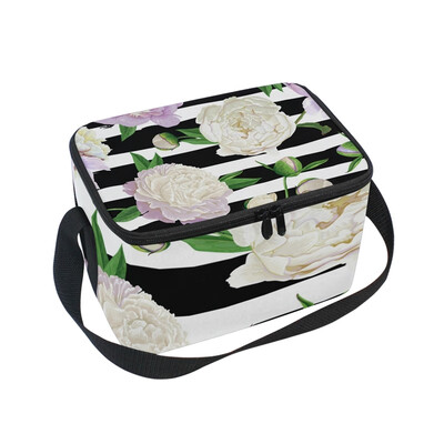 ALAZA Insulated Lunch Box White Peonies Lunch Bag for Men Women Portable Tote Bag Cooler Bag
ALAZA Insulated Lunch Box White Peonies Lunch Bag for Men Women Portable Tote Bag Cooler Bag