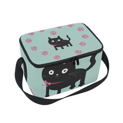 ALAZA Lunch Box Insulated Lunch Bag Large Cooler Cat Inside Paw Print Heart Tote Bag
ALAZA Lunch Box Insulated Lunch Bag Large Cooler Cat Inside Paw Print Heart Tote Bag