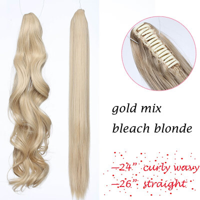 24-26 Inch Adjustable Messy Style Ponytail Hair Extension with Jaw Claw Synthetic Hair-Piece
24-26 Inch Adjustable Messy Style Ponytail Hair Extension with Jaw Claw Synthetic Hair-Piece