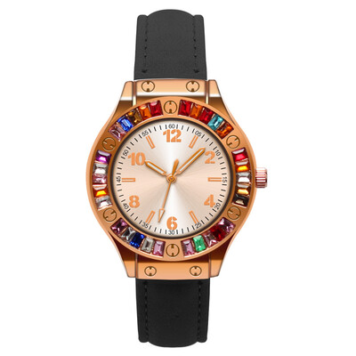 2018 New Women Fashion Luxury Leisure Set Auger Leather Analog Stainless Steel Quartz Watch
2018 New Women Fashion Luxury Leisure Set Auger Leather Analog Stainless Steel Quartz Watch