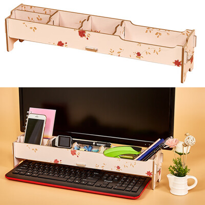 Desktop Multifunctional Monitor Riser Stand with Storage Slolts for Stationeries Keyboard Office School Home Supplies
Desktop Multifunctional Monitor Riser Stand with Storage Slolts for Stationeries Keyboard Office School Home Supplies