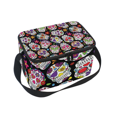 ALAZA Lunch Box Insulated Dead Sugar Skull Lunch Bag Large Cooler Tote Bag for Men Women
ALAZA Lunch Box Insulated Dead Sugar Skull Lunch Bag Large Cooler Tote Bag for Men Women