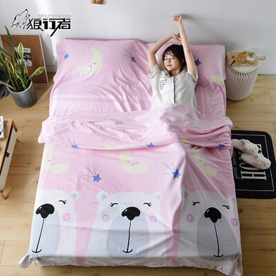 Wolf walker dirty sleeping bag cotton portable travel tourist hotel hotel anti-dirty sheets adult indoor bear powder 180230cm LXZ-2033
Wolf walker dirty sleeping bag cotton portable travel tourist hotel hotel anti-dirty sheets adult indoor bear powder 180230cm LXZ-2033