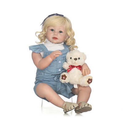 Silicon Reborn Toddler Doll Baby Doll Girl With Long Straight Golden Hair Clothes Wig Boneca 28inch 71cm Lifelike Cute Gifts Toy
Silicon Reborn Toddler Doll Baby Doll Girl With Long Straight Golden Hair Clothes Wig Boneca 28inch 71cm Lifelike Cute Gifts Toy