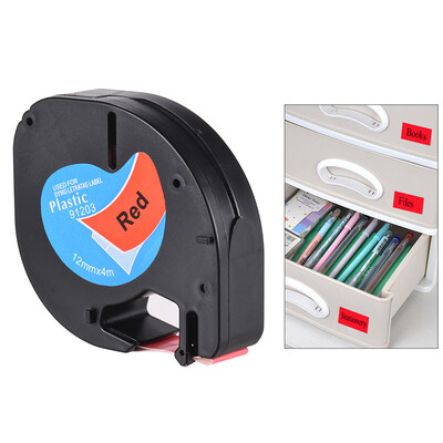 Labeling Tape 91204 Plastic Self-Adhesive Refills Black Print on Green 12 Inch 13 Feet 12mm 4m for DYMO LT-100H Label Maker
Labeling Tape 91204 Plastic Self-Adhesive Refills Black Print on Green 12 Inch 13 Feet 12mm 4m for DYMO LT-100H Label Maker